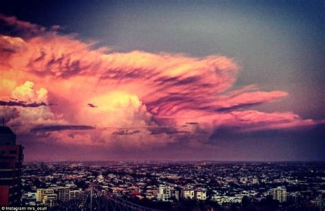 Amazing Photos Of Ice Clouds After Storms In Brisbane Daily Mail Online