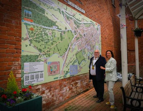Large Weatherproof Map For Kington Town Council Lovell Johns