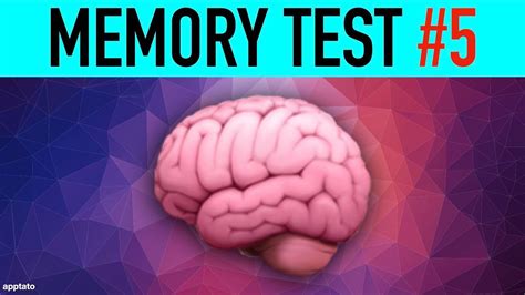 Memory Test Game 5 Memorize 3 Pictures And Answer 5 Questions Brain
