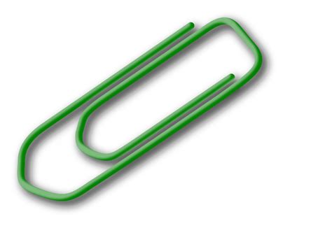 Green Paperclip Openclipart