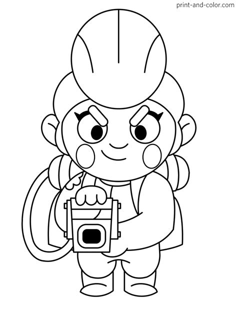 brawl stars coloring pages print  colorcom