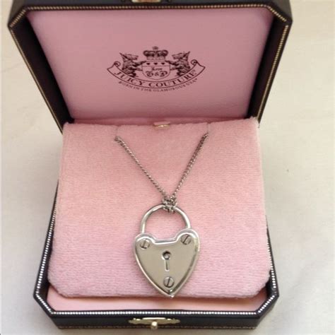 Authentic Juicy Couture Heart Padlock Necklace Padlock Necklace