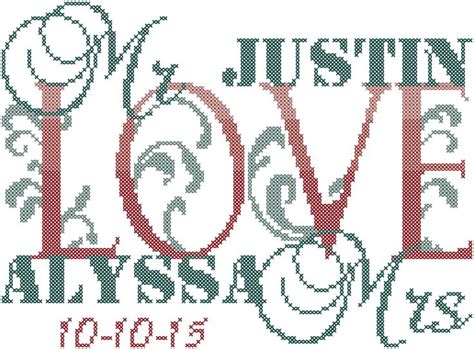 Get unlimited access to hundreds of free patterns. Wedding Flourish Ornate Mr and Mrs Love Cross Stitch PDF ...