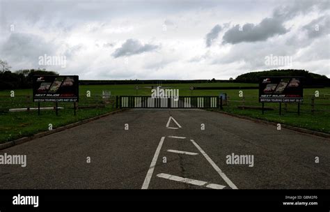 Paddock Entrance At Donington Park Race Track Castle Donington Stock Photo Alamy