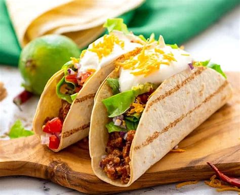 The Best Homemade Tacos The Wholesome Dish