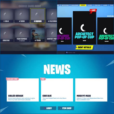 The News Tab Events Tab And Mode Selection Screen Doesnt Load For Me