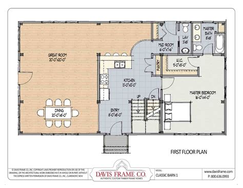 Class Barn 1 Timber Frame Barn Home Plans From Davis Frame