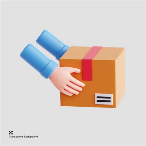 Ilustración 3d De Paquetes De Envío Con Una Caja De Entrega Archivo