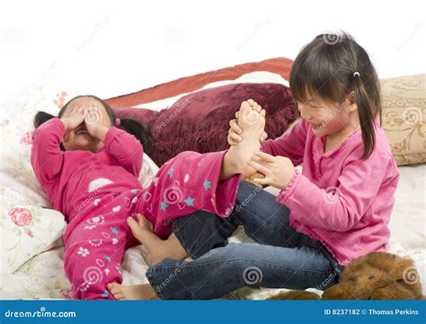 Tickling Feet Stock Photo Image Of Foot Asian Tickle 8237182