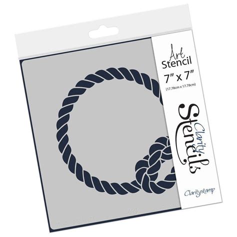 Rope Knot Stencil 7 X 7 Claritystamp