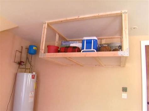 Setup i live in a condo with a 2. Here are the DIY Basics for building an overhead garage storage shelf. From the experts at ...