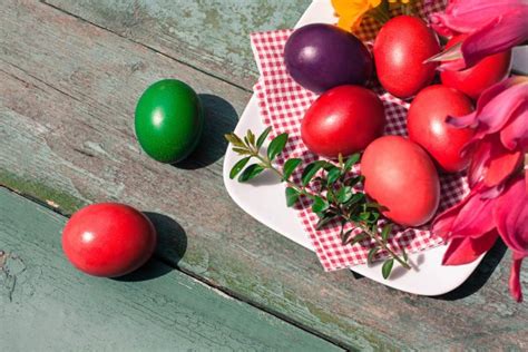 Beautiful Easter Painted Eggs — Stock Photo © Julietart