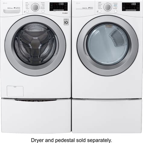 Lg 45 Cu Ft High Efficiency Stackable Smart Front Load Washer With