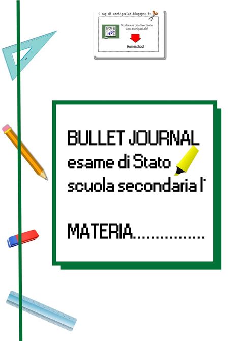 Homeschoolspeciale Esame Di Terza Media 2019 Come Costruire Un Bullet
