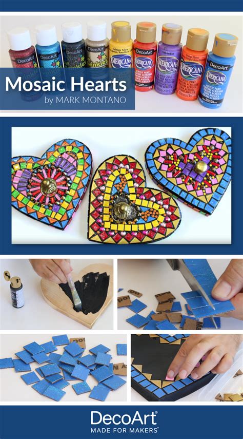 How To Mosaic Hearts Mosaics For Kids Mosaic Valentine Crafts For Kids