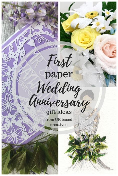First Paper Wedding Anniversary T Ideas From Uk Based Creatives