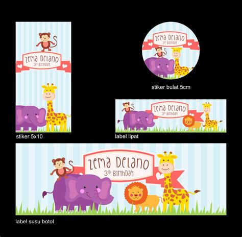 Jual beli online aman dan nyaman hanya di tokopedia. ATARO DESIGNS: Desain Ulang Tahun Anak Tema Animal