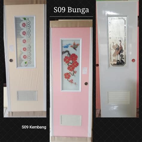 Kualitas pintu pvc terbaik #1. Jual Pintu Kamar mandi PVC motif kaca gambar variatif ...