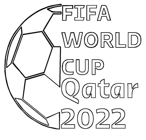 Fifa World Cup 2022 Coloring Pages Coloringlib