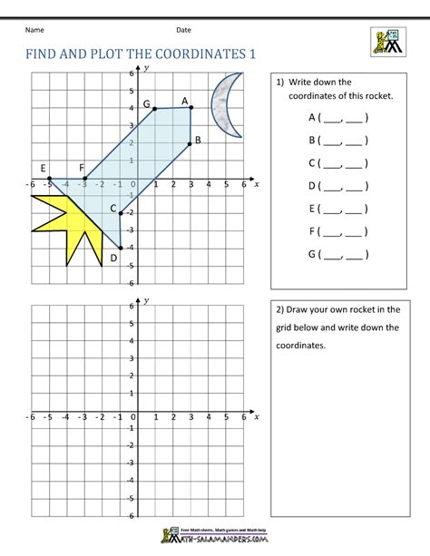 Practice Plotting Points On A Coordinate Plane Worksheets