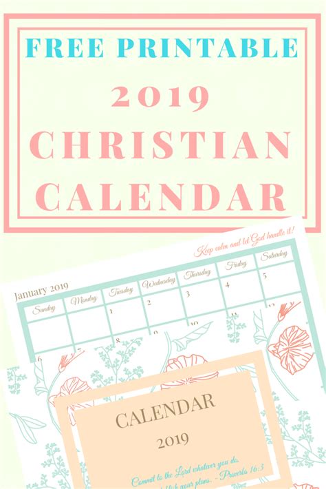 List of christian holidays 2019 calendar and all information about dates of christian holidays you need to know. Free Printable 2020 Christian Calendar and Planner ...