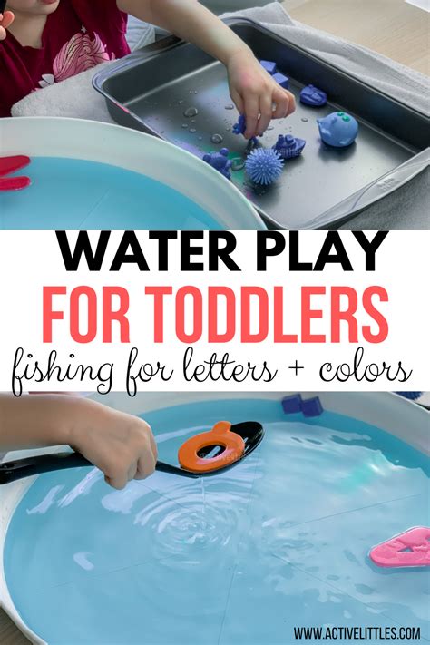 Water Play For Toddlers Fishing For Colors And Letters Active Littles