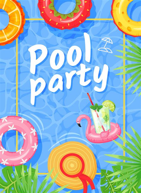 Pool Party Flyer Template