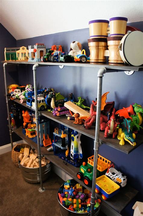 Toy Storage Shelves Cool Shelves Kids Storage Pipe Shelving Office
