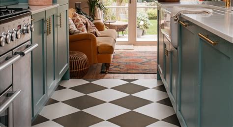 Grey And White Checkerboard Vinyl Flooring Flooring Guide By Cinvex