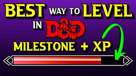 New Milestone Xp Leveling Method To Level Up In Dandd Youtube