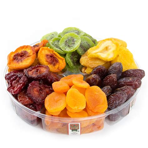 6 Section Dried Fruit Platter 2 Lb Platter • Dried Fruit T Baskets