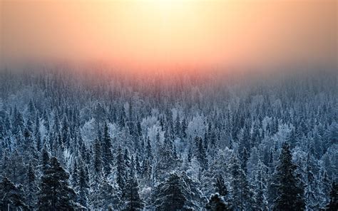 Winter Sunset Macbook Air Wallpaper Download Allmacwallpaper