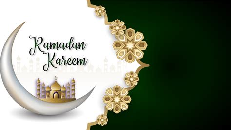 Ramadan Kareem White Green Background 4k Hd Ramadan Wallpapers Hd