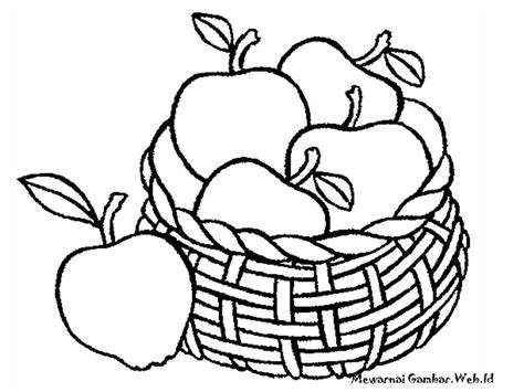 Kumpulan gambar sketsa apel, buah dengan rasa manis dan segar. Gambar Buah Apel Yang Belum Diwarnai - Halloween F