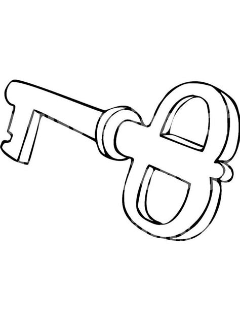 Key Coloring Pages Free Printable Key Coloring Pages