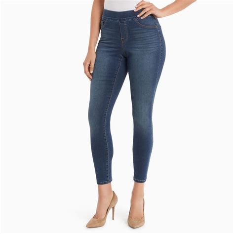 Womens Nine West Heidi Pull On Skinny Crop Black Rinse Jeans Size 4 For Sale Online Ebay
