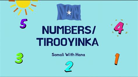 Numbers In Somali Test Video Youtube