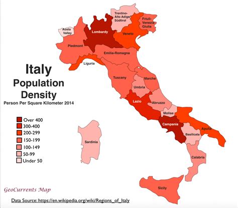 Italy Population Density Archives Geocurrents