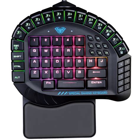 Aula Master Single Hand Mechanical Gaming Keyboard With Blue Switches