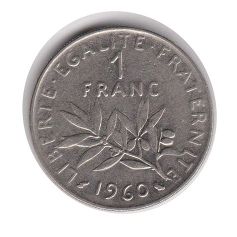 France One Franc 1960 Coin Codejmc2070 Coins Valuable Coins Rare