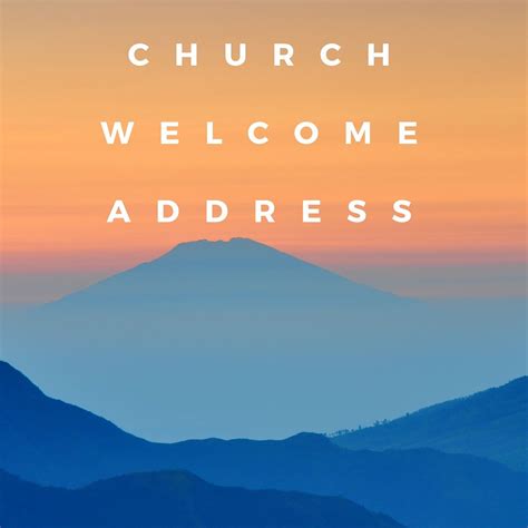 Looking For Church Welcome Speech Samples Find Some