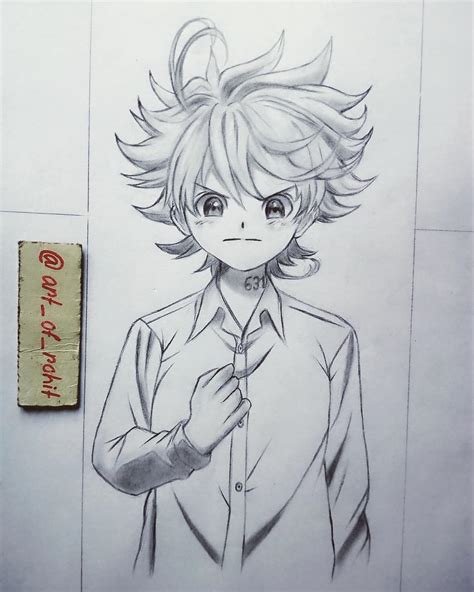 Emma From The Promised Neverland Drawing Drawing Skill