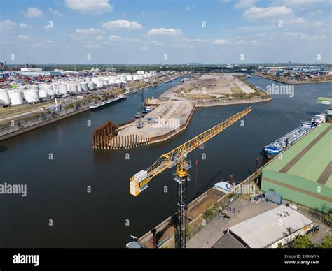 Neubau Containerterminal Im Duisburger Hafen Construction Of New