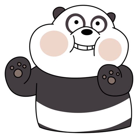Сute Panda From The Animated Series We Bare Bears Looks Charmingly From