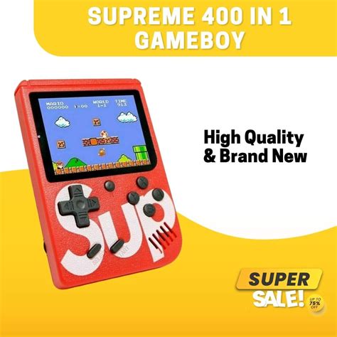 Original Supreme Gameboy Built It 400in1 Retro Games Mini Handheld Game