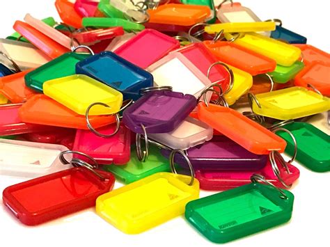 kevron plastic key click tags labels assorted colours fobs card id heavy duty ebay