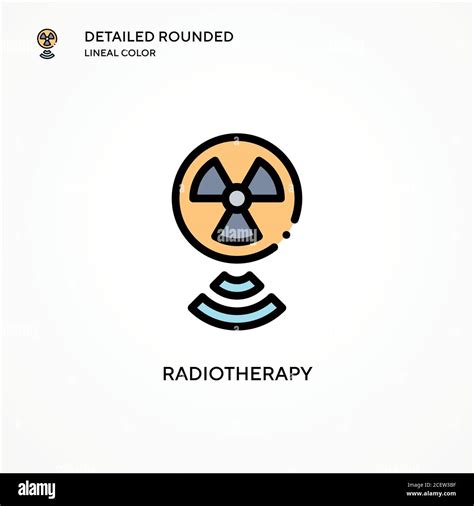 Radiotherapy Vector Icon Modern Vector Illustration Concepts Easy To