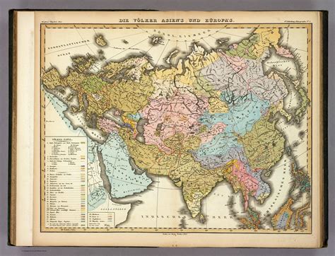Ethnic Map Of Asia And Europe 1847 Map63 Flickr