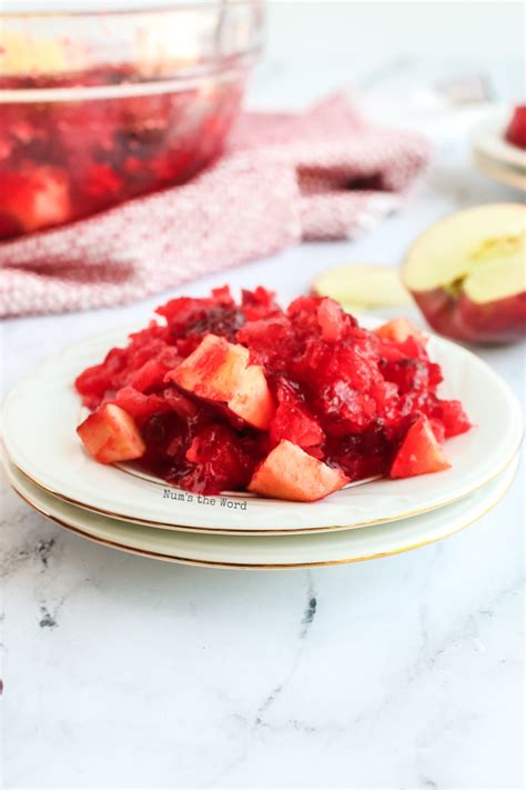 Cranberry Jello Salad Thanksgiving Side Dish - Num's the ...