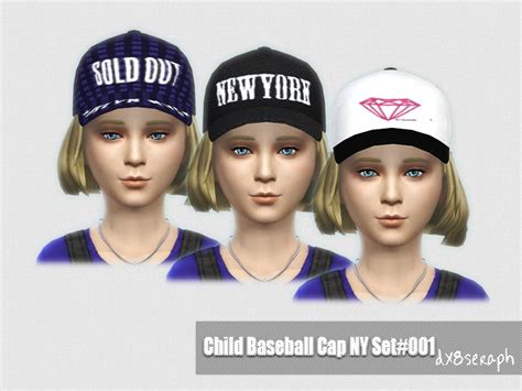 Dx8seraphs Child Baseball Cap Ny Set001